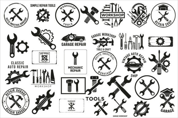 Classic Garage Workshop Sign Design
