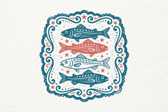 Decorative Fish SVG: Cute Summer Graphics for Crafts