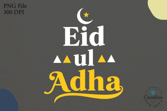 Eid Ul Adha Moon Star Clipart SVG PNG Graphics