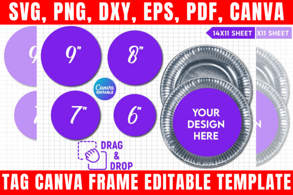Paper Plates Canva Templates: Print Templates & Graphics