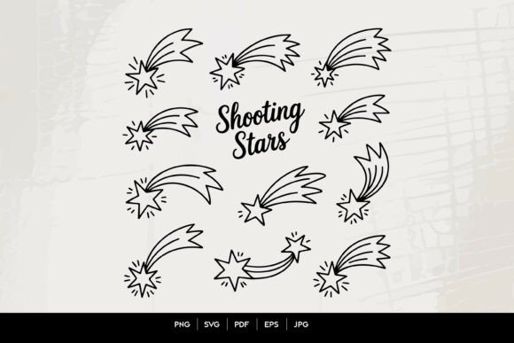 Shooting Stars SVG Bundle for Crafts & Graphics