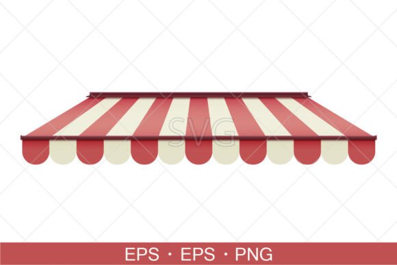 Striped Shop Canopy: Graphics & Illustrations for Handmade Brands